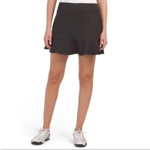 NEW Tommy Bahama Skort Black Flounce Ruffle XL Golf Tennis Pockets SKIRT shorts